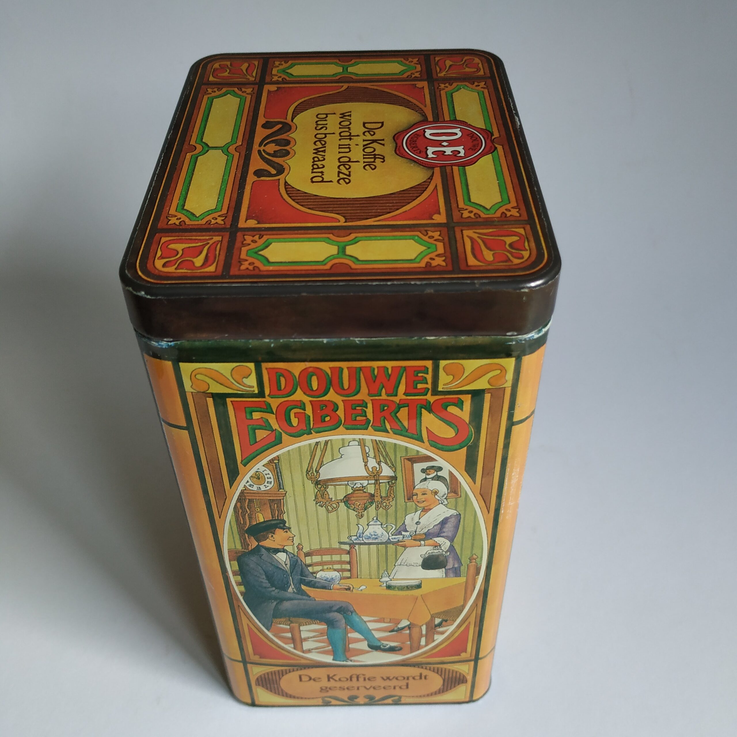 uitspraak Beroep industrie Vintage Blik / Bewaarbus Koffie Douwe Egberts - Queens Vintage