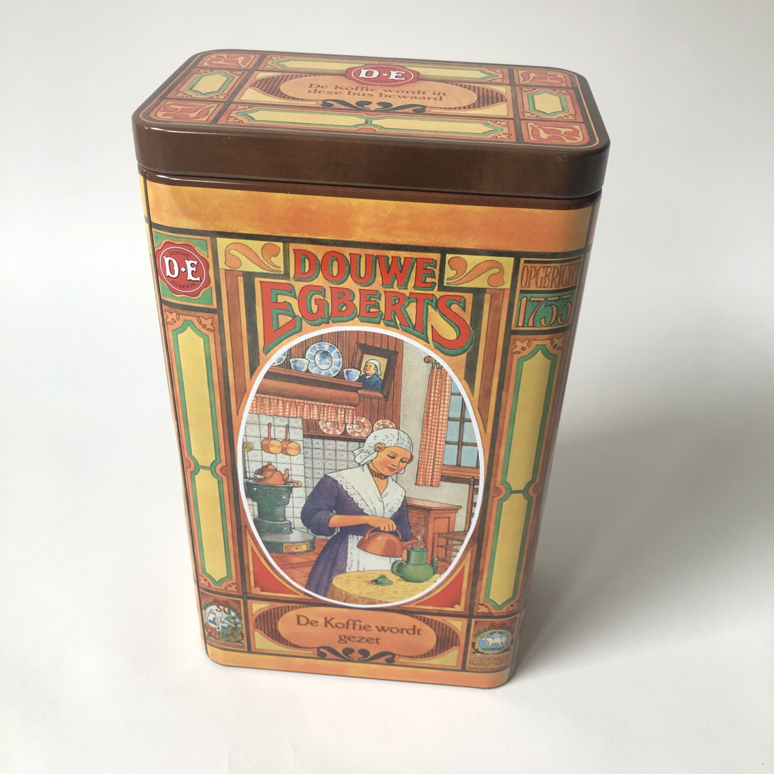 Vintage blik/bewaar bus Koffie van Douwe Egberts