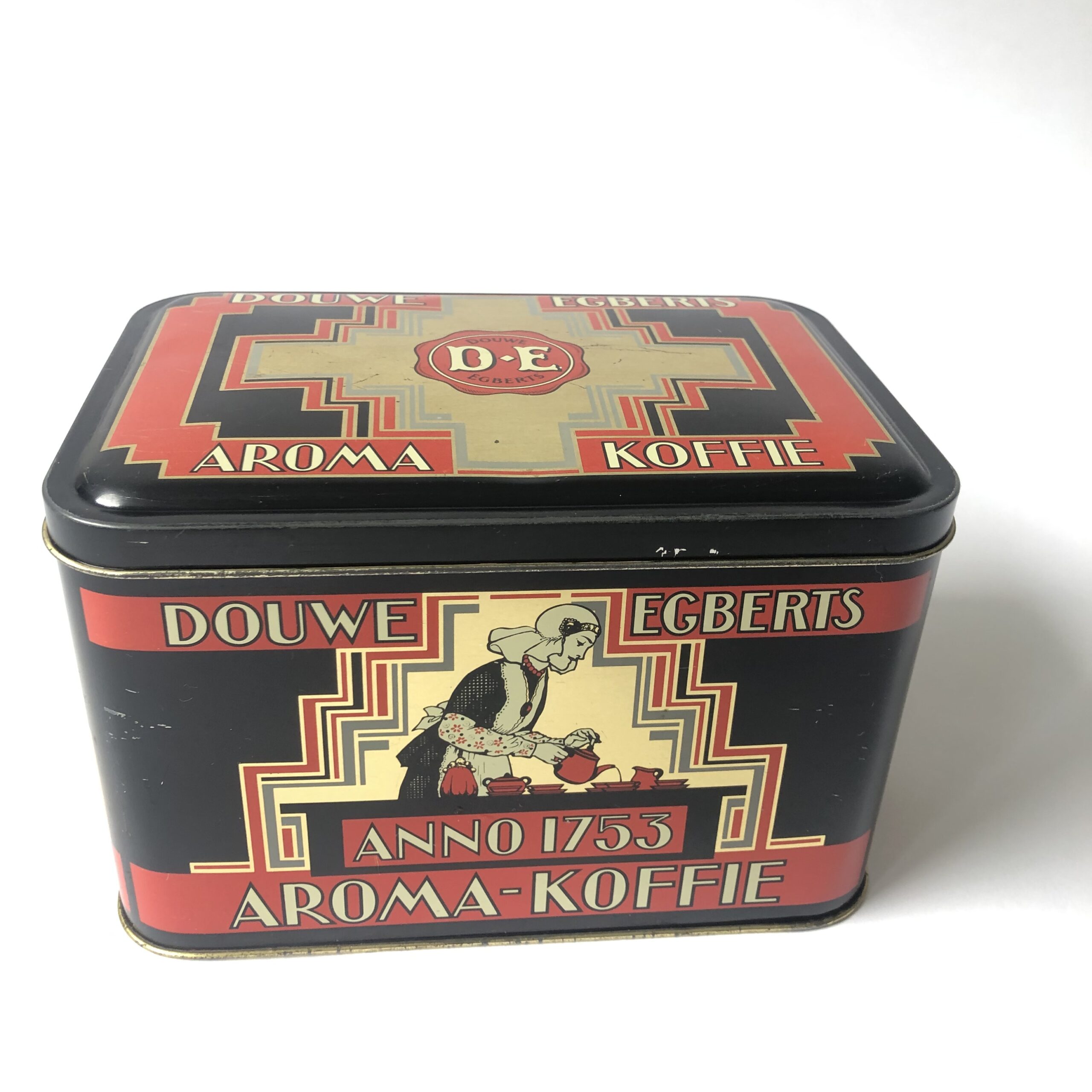 Vintage blik/trommel van Douwe Egberts Aroma-Koffie