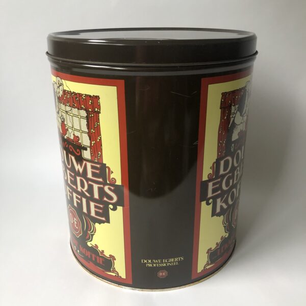 Vintage groot blik Douwe Egberts Koffie