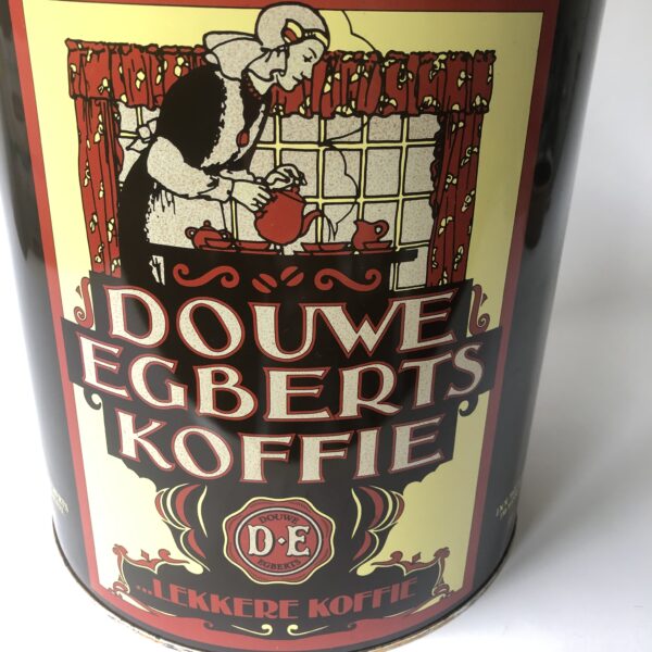 Vintage groot blik Douwe Egberts Koffie