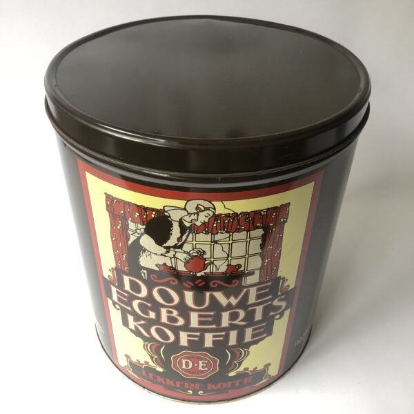 Vintage groot blik Douwe Egberts Koffie