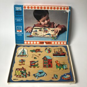 Vintage kinderpuzzel / noppenpuzzel van Simplex Toys, made in Holland