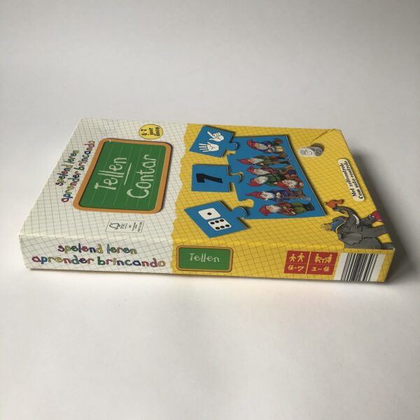 Vintage spel Tellen, spelend leren met zelfcontrole