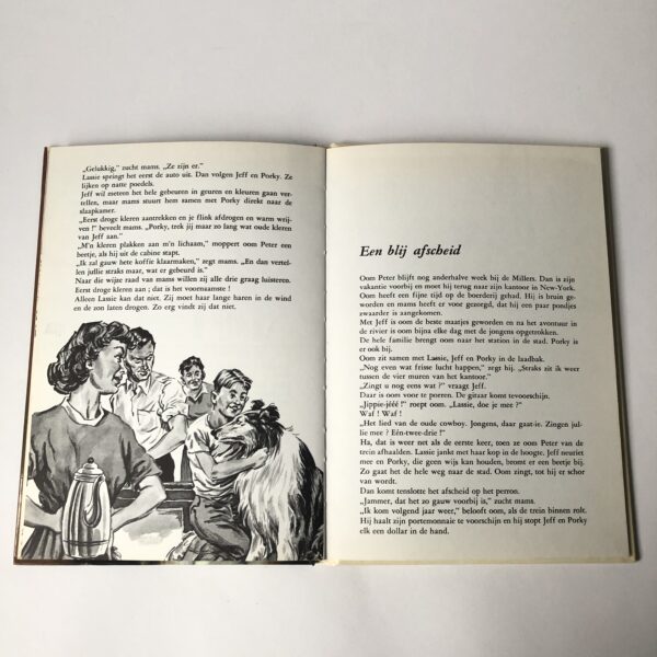 Vintage kinderboek Lassie brengt redding uit 1960