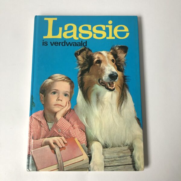 Vintage kinderboek Lassie is verdwaald uit 1960