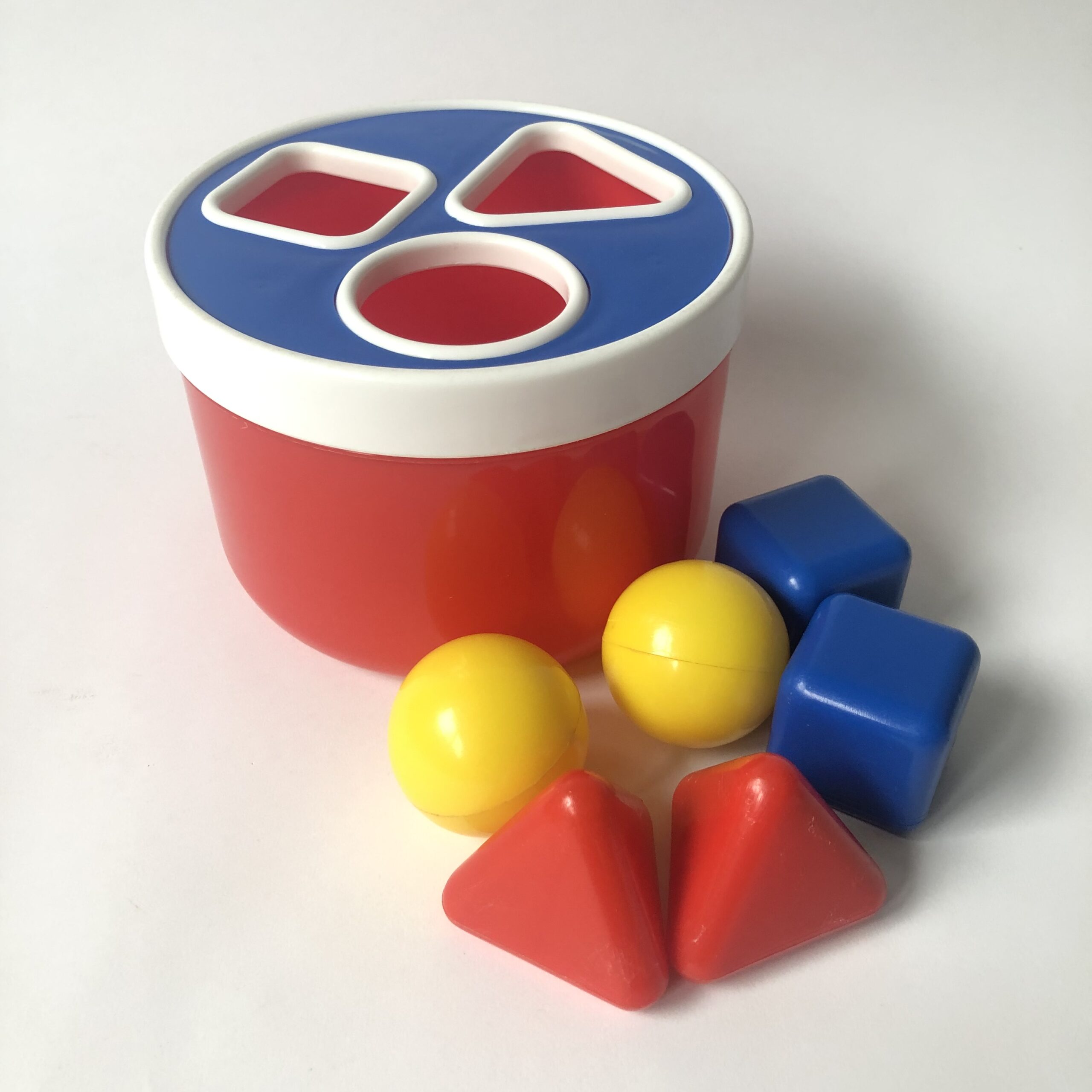 Vintage vormenspel van Ambi Toys, baby's eerste vormenspel