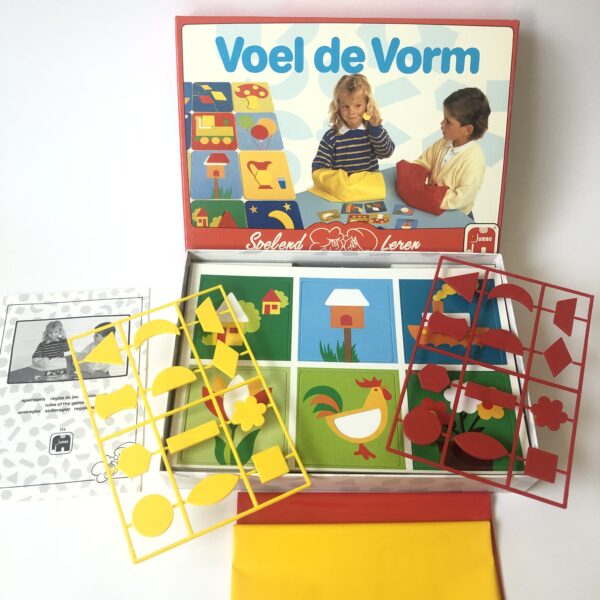 Vintage spel Voel de Vorm van Jumbo uit 1986