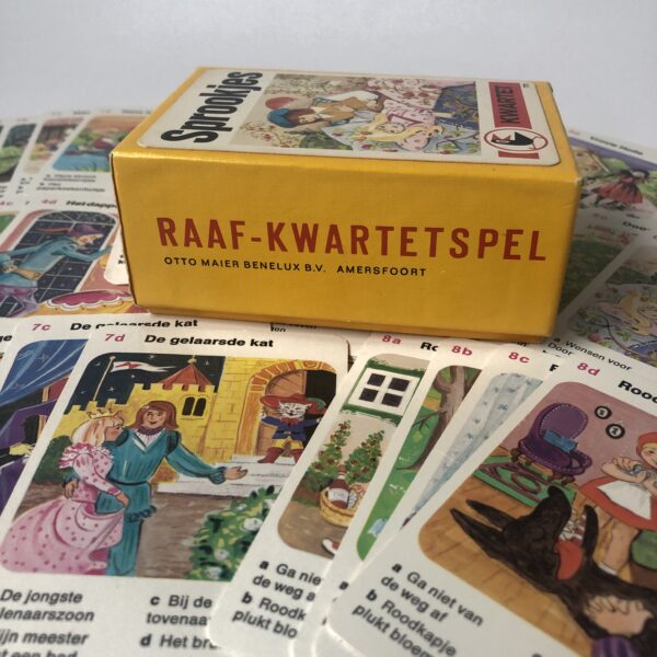 Vintage sprookjes kwartet van Raaf uit de jaren 70